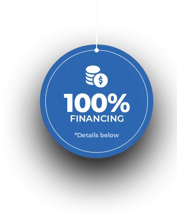 100% Financing Available