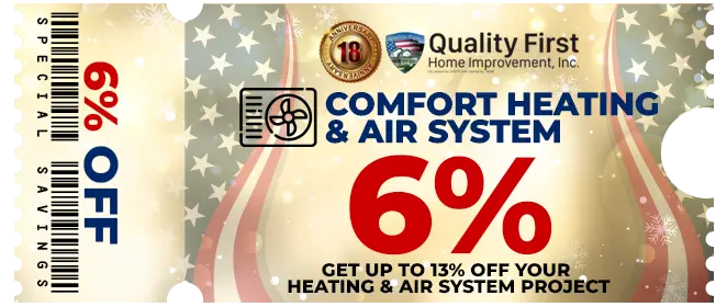 heating air special, Heating Air System Special, Quality First Home Improvement